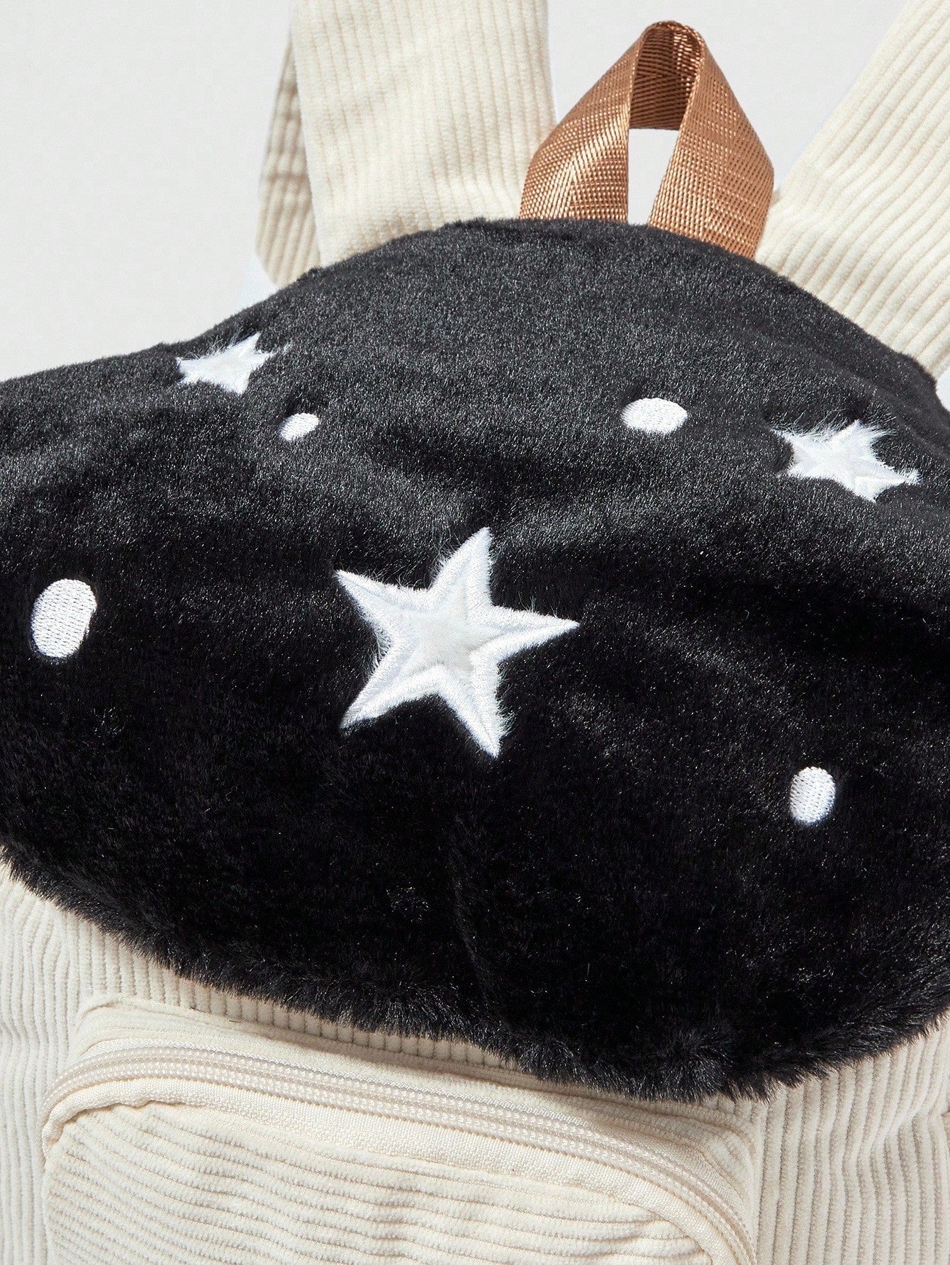 ROMWE Kawaii Mochila informal de moda con bloques de color, parches y bordado de estrella y seta