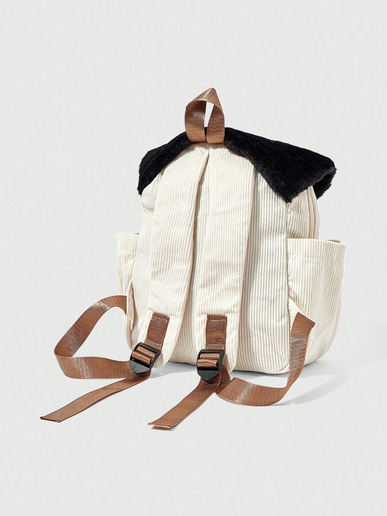 ROMWE Kawaii Mochila informal de moda con bloques de color, parches y bordado de estrella y seta