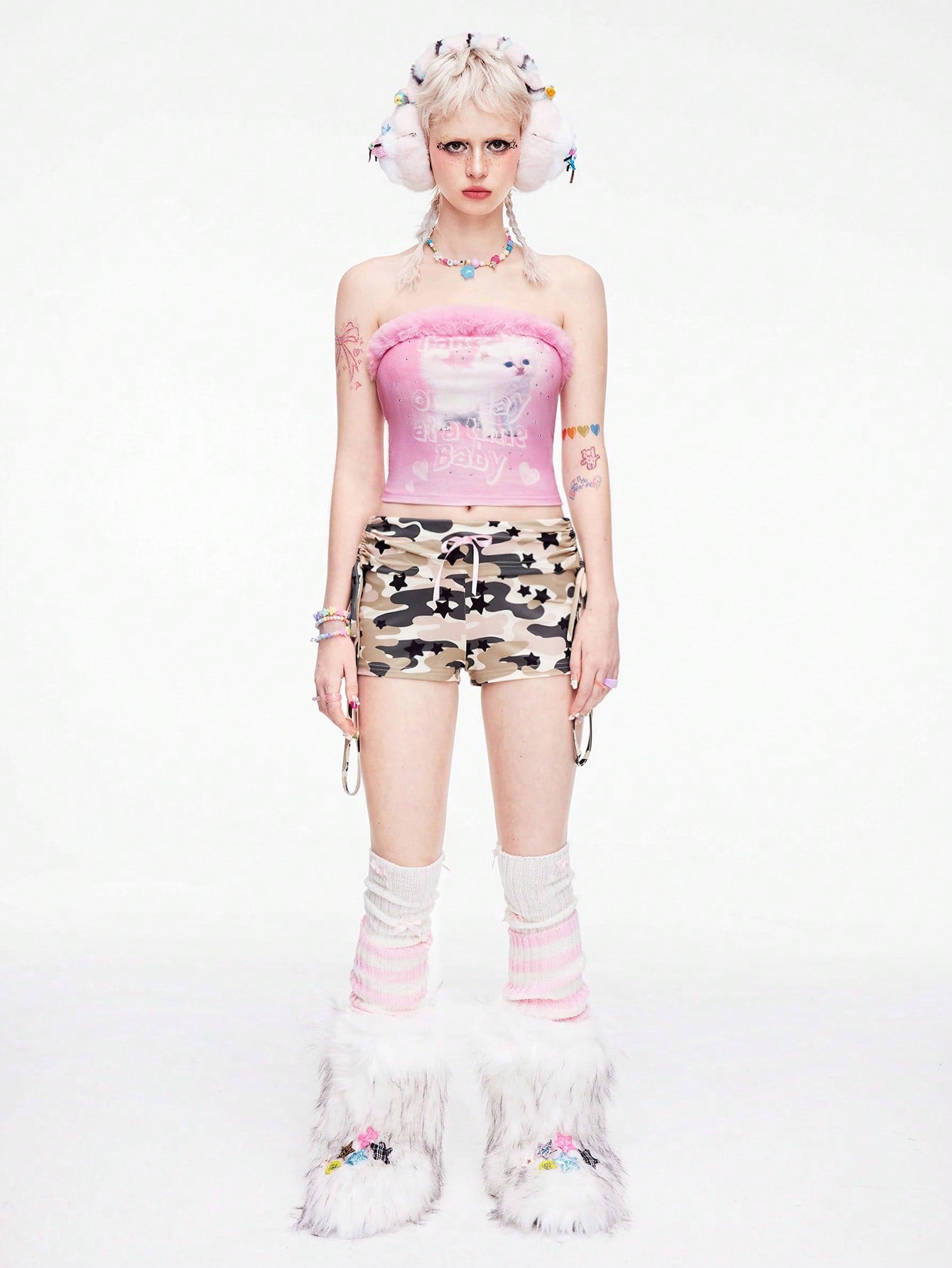 ROMWE Kawaii Parte superior corta con escote halter con adornos de cristal para mujer, estilo Y2K