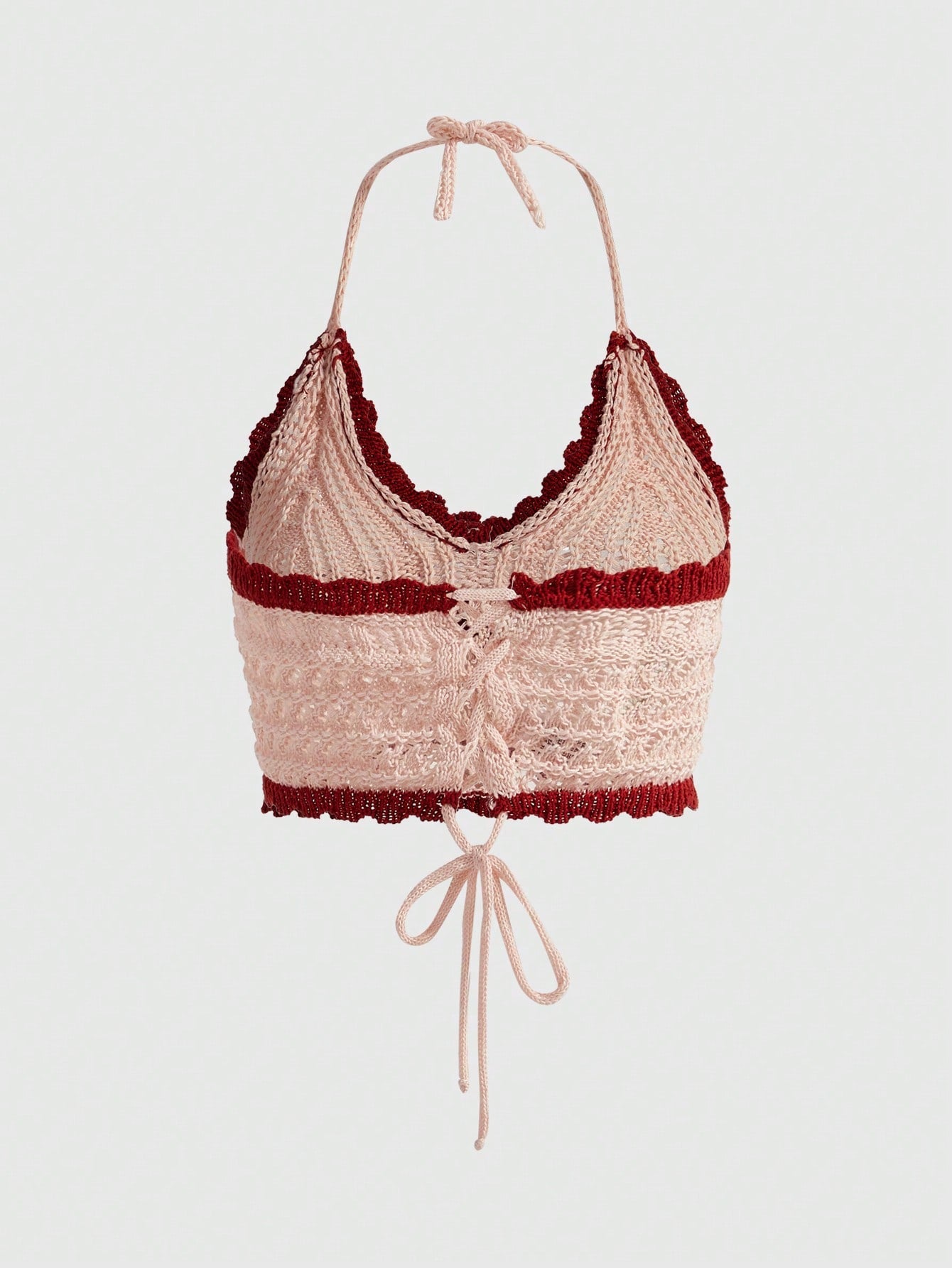 ROMWE Kawaii Top De Camisola Tejido Con Bloques De Colores Decorado Con Cerezas Dulces, Sexys Y Lindas