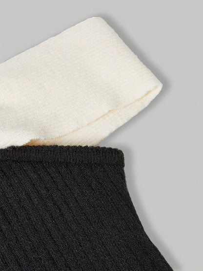 ROMWE Kawaii Top de punto con hombros descubiertos y diseño de mariposa para mujer