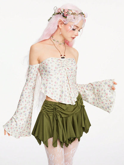 ROMWE Kawaii Top diario simple para mujer con estampado aleatorio