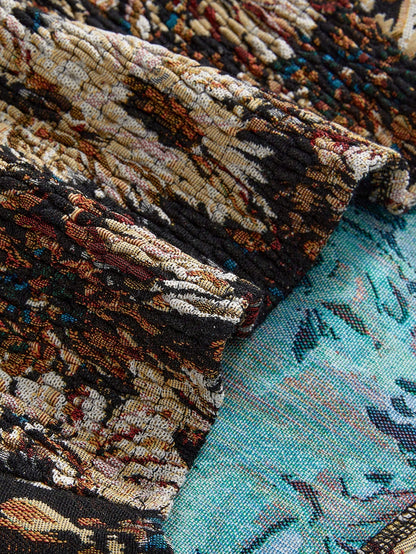 ROMWE Top ajustado para mujer con diseño envolvente floral vintage