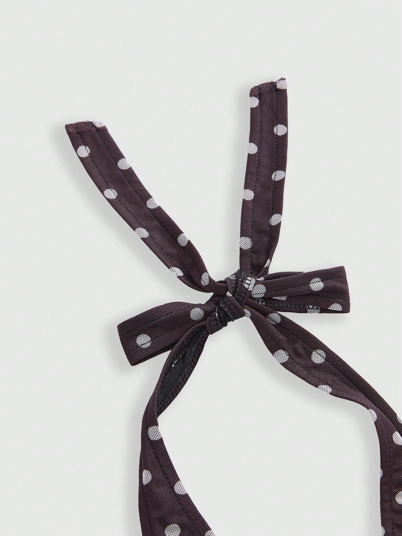 ROMWE Top corta con estampado de lunares dulce y lindo para mujer francesa