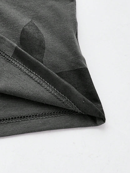 ROMWE Top de tirantes informal con estampado de gato negro en espiral, verano