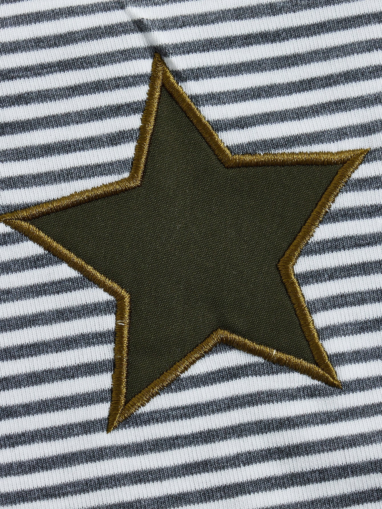 ROMWE Top de tirantes versátil con patchwork de encaje, rayas y bordado de estrellas