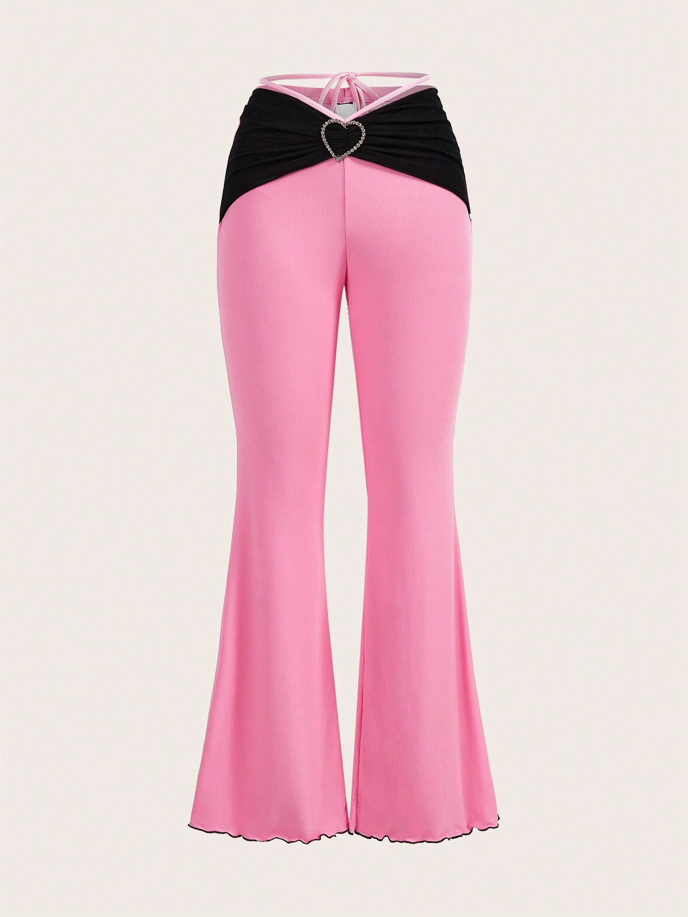 SHEINNeu Pantalones holgados casuales con cordones para mujer