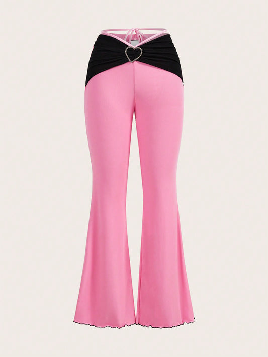 SHEINNeu Pantalones holgados casuales con cordones para mujer