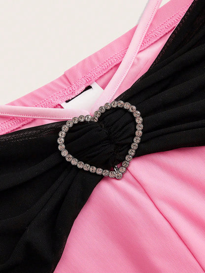SHEINNeu Pantalones holgados casuales con cordones para mujer