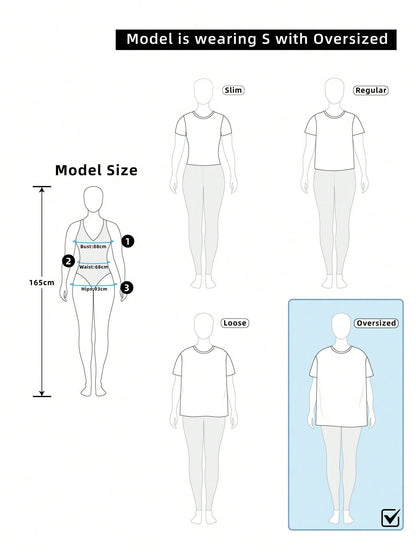 SHEIN EZwear Camiseta de manga larga con hombros oblicuos, suelta y versátil, de estilo informal, adecuada para el otoño