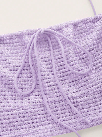 SHEIN EZwear Camiseta de tirantes para mujeres de punto en unicolor para el verano