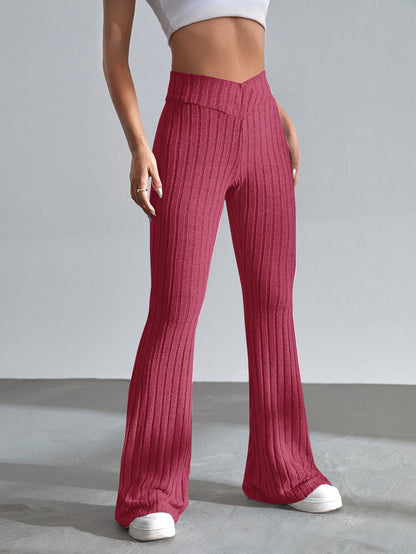 SHEIN EZwear Pantalones acampanados unicolor