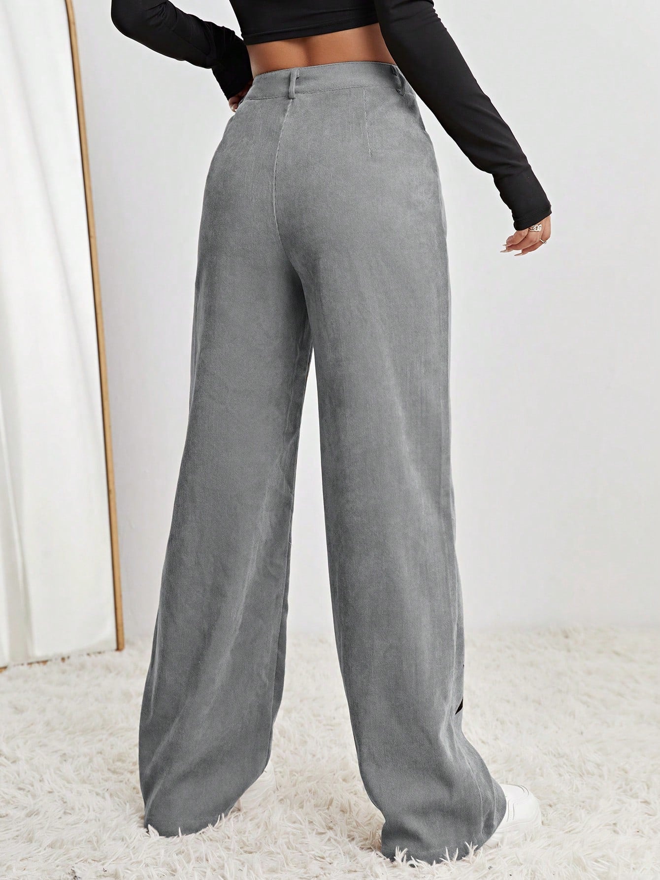SHEIN EZwear Pantalones de pierna ancha con estampado de estrella