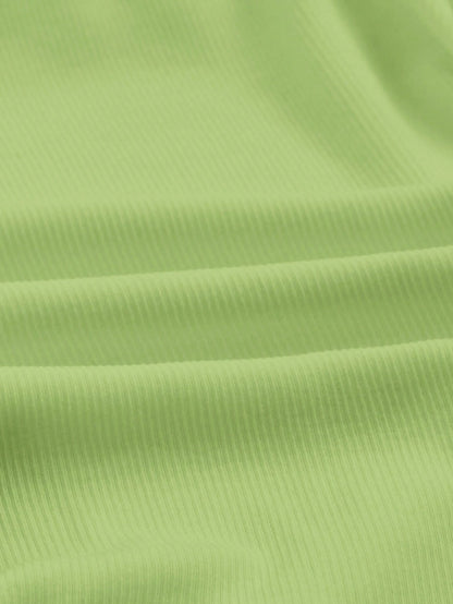 SHEIN EZwear Parte superior tubo fruncida en los laterales unicolor, vestimenta de verano