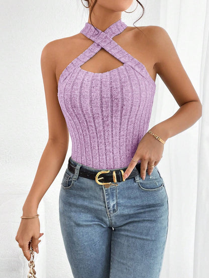 SHEIN Essnce Top halter cruzado