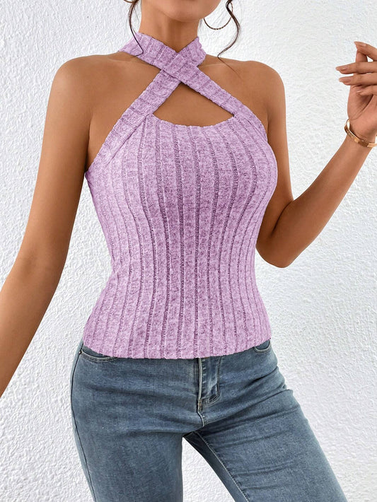 SHEIN Essnce Top halter cruzado