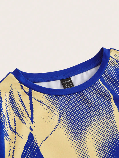 SHEIN ICON Camiseta mapa de calor corporal con estampado