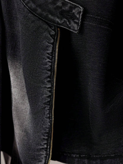 SHEIN ICON Chaqueta vaquera corta y ajustada para mujer de primavera y otoño