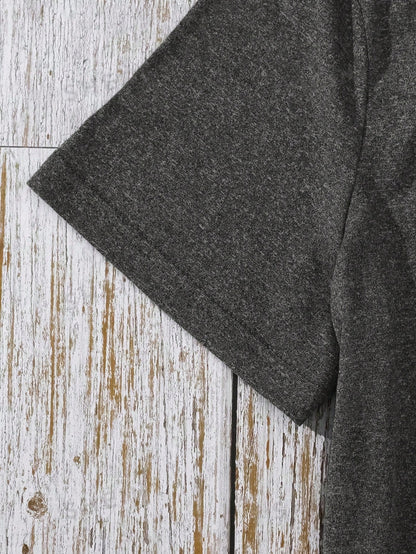SHEIN LUNE Camiseta cómoda para el hogar con estampado de lápices para mujeres, de vuelta a la escuela