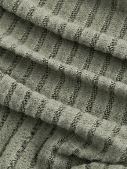 SHEIN MOD Camiseta verde con nudo delantero, camiseta de mujer para otoño e invierno, camiseta casual para regreso a clases, camiseta para mujer de negocios casuales, camiseta de maestra