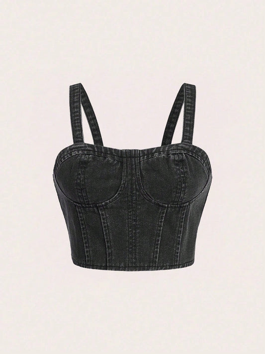 SHEIN MOD Top De Cami De Mezclilla Para Mujer
