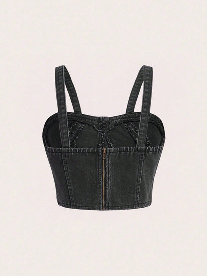 SHEIN MOD Top De Cami De Mezclilla Para Mujer