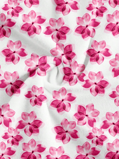 SHEIN MOD Top bandeau con estampado floral minimalista y bajo asimétrico para mujer