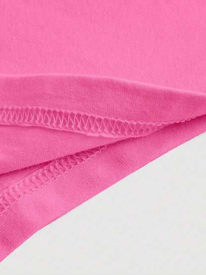 SHEIN MOD Top crop unicolor de un hombro