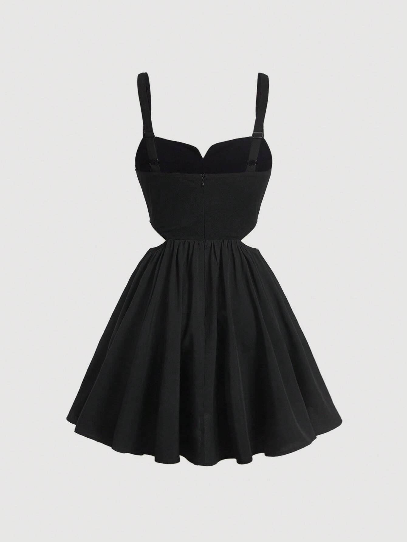SHEIN MOD Vestido de tirantes unicolor sin camisa