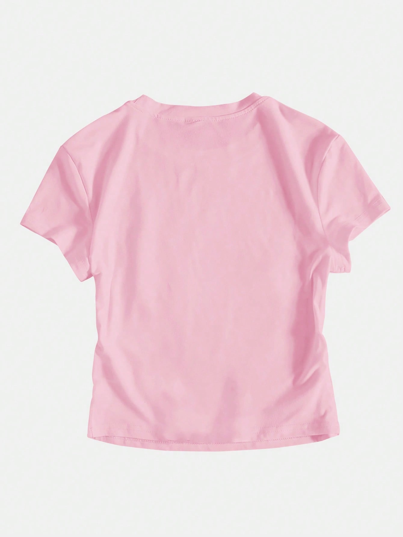 SHEIN MOOSTA Camiseta ajustada y corta de mujer con eslogan "Soy literalmente solo una chica"