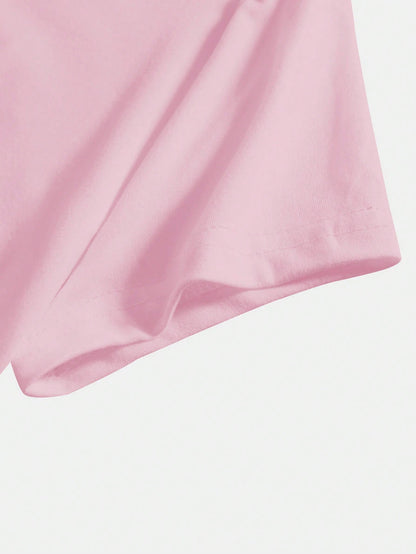 SHEIN MOOSTA Camiseta ajustada y corta de mujer con eslogan "Soy literalmente solo una chica"