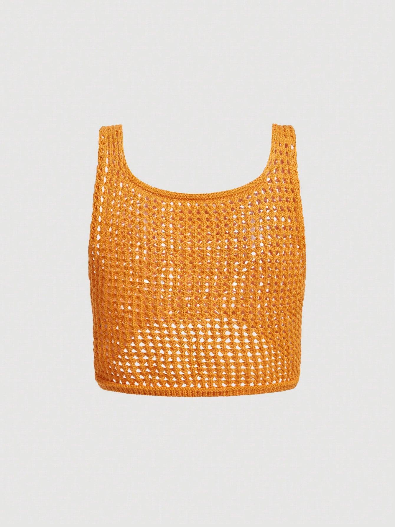 SHEIN Qutie Top De Punto Con Diseño De Bordado De Margaritas Y Calado