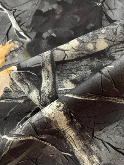 Elamini Camiseta de moda de manga larga con hombros descubiertos y estampado de ramas para mujer