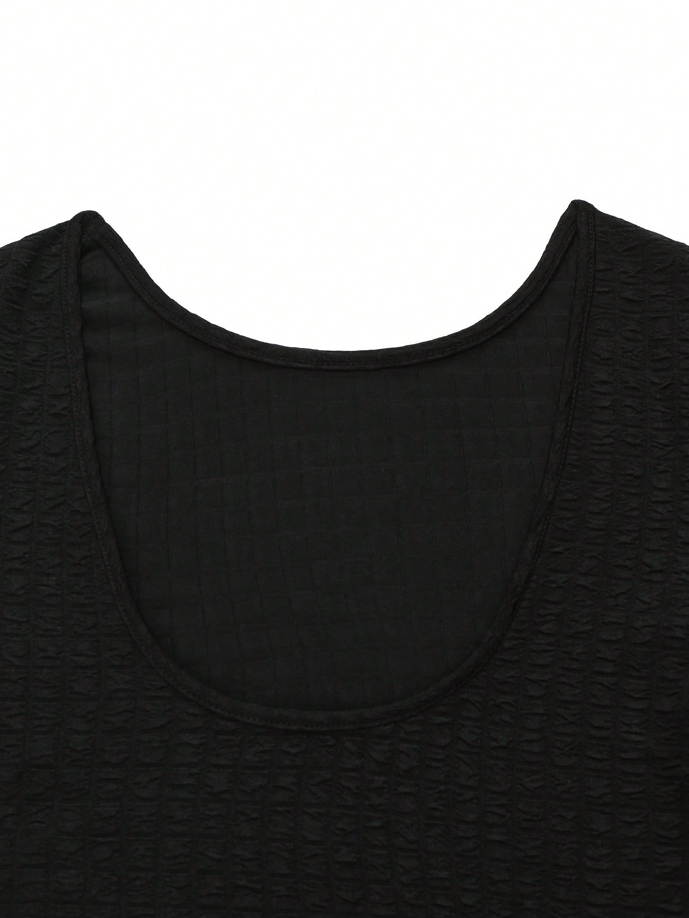 SHEIN SXY Camiseta De Mujer De Manga Corta De Color Sólido