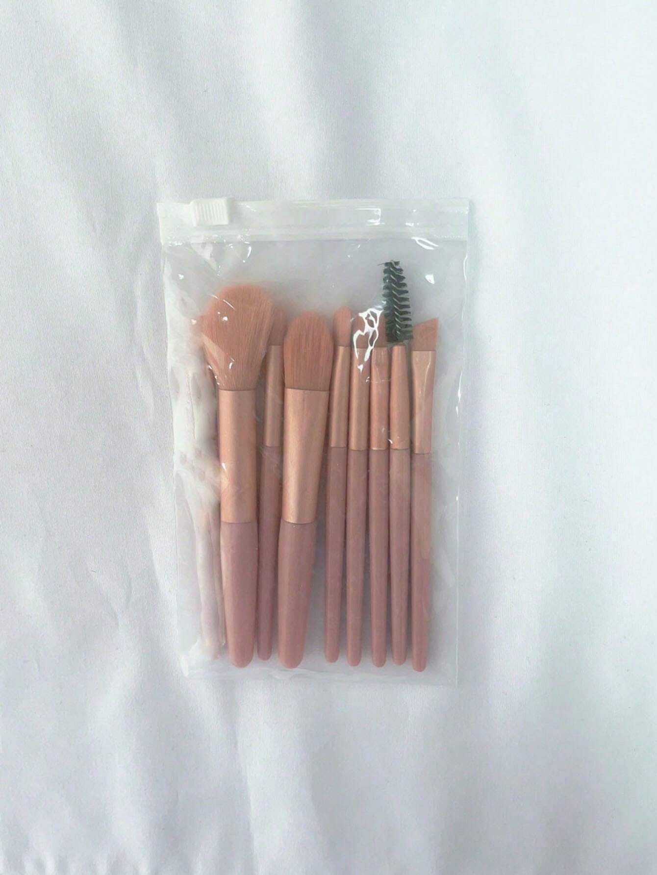 Set De 8 Pinceles De Maquillaje En Rosa Coral,pinceles de maquillaje brochas para maquillaje cepillo maquillaje pincel maquillaje pinceles para maquillaje brochas maquillaje pinceles maquillaje cepillo maquillaje