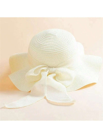 Sombrero grande para el sol con cinta, ribete ancho para protección solar para mujer en vacaciones, salida a la playa y sombra del sol, sombrero de celebridad en internet