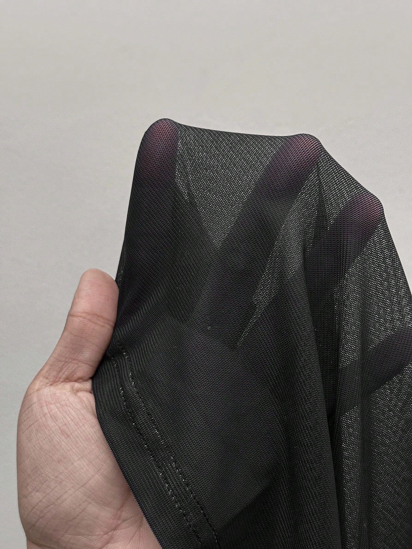 StreetHx Collar de perlas de malla negra para mujer, camiseta de manga larga casual con estilo punk rock y hombros descubiertos/oblicuos del estilo Y2K de los años 2000