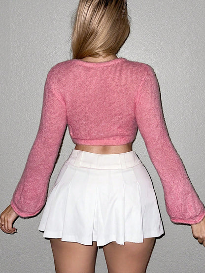 Sweetina Jersey crop unicolor