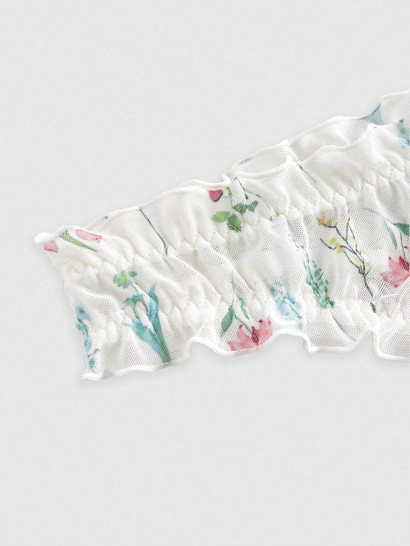 Sweetness Conjunto de camisón floral de verano con volantes en el bajo sexy para mujer
