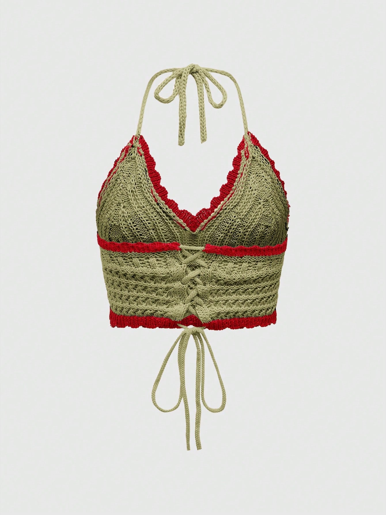Sweetness Suéter crochet adorable con colgante al cuello con diseño de fresa, para la escuela
