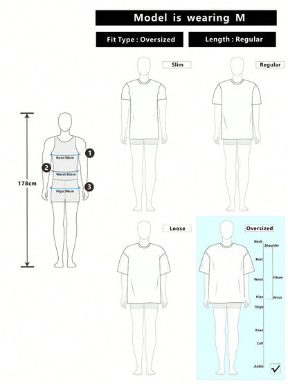 Transformers X SHEIN Camiseta de manga corta con cuello en V para hombres con estampado de letra y robot