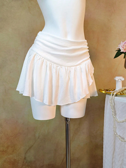 Vestido casual y versátil con dobladillo plisado/con volantes, adecuado para ocasiones de primavera/verano como vacaciones, citas, cumpleaños, fiestas, viajes, meriendas, aeropuertos, con cintura favorecedora y ajuste có