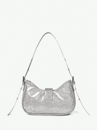 Viva Strut 1 pieza Bolso bandolera con decoración de remaches, estilo punk, ajustable, para mujeres y adolescentes, estilo Y2K