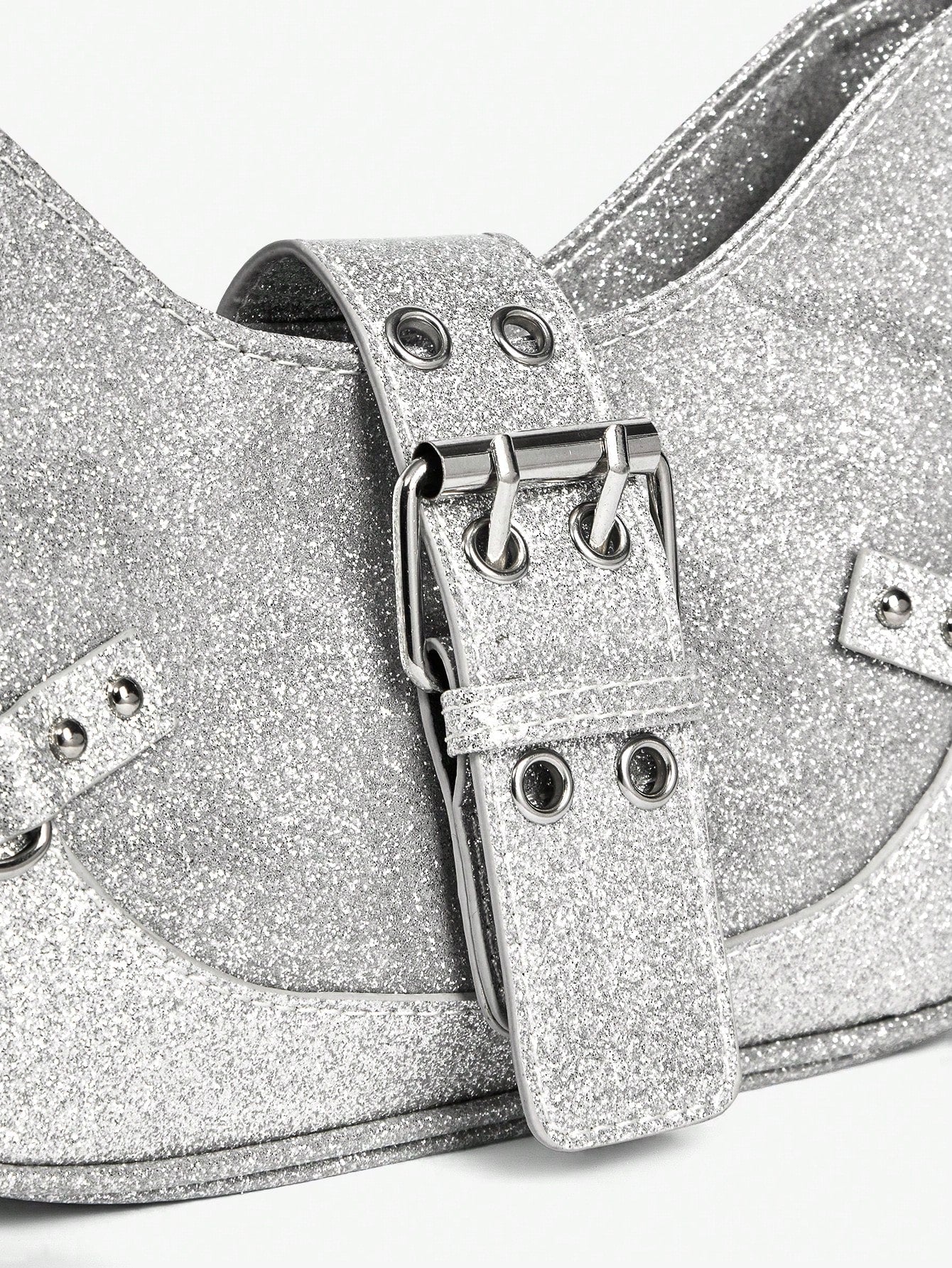 Viva Strut 1 pieza Bolso bandolera con decoración de remaches, estilo punk, ajustable, para mujeres y adolescentes, estilo Y2K