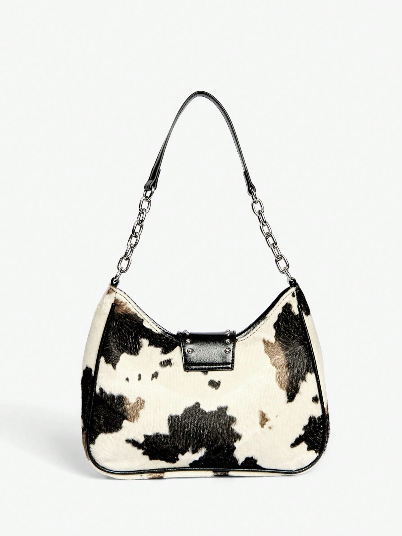 Viva Strut Bolso de hombro para damas y mujeres, bolso hobo, de moda, personalizado, sencillo, versátil, de calle, dulce y fresco para chicas, chicas calientes, Y2K, retro, remaches, vintage, estampado de leopardo, estam