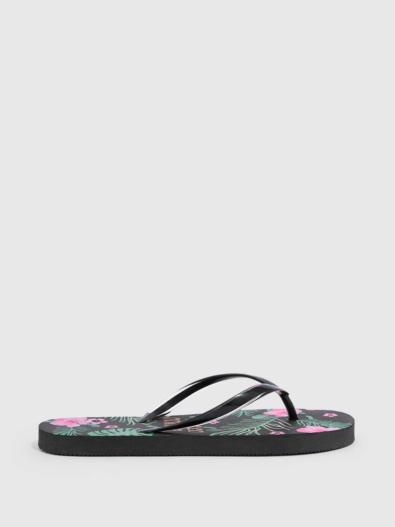 Zapatos de mujer ligeros con estampado de flores, sandalias de playa de moda negras para vacaciones de verano, zapatos de verano en oferta, zapatos de vuelta al colegio, zapatos de estudiante universitario, zapatos de Halloween
